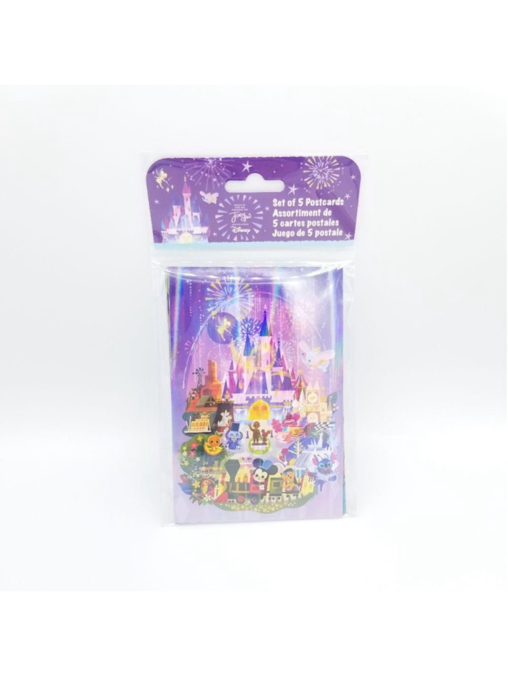 Disney Parks Joey Chou Holographic Postcards Set of 5 NWT Art Collectible